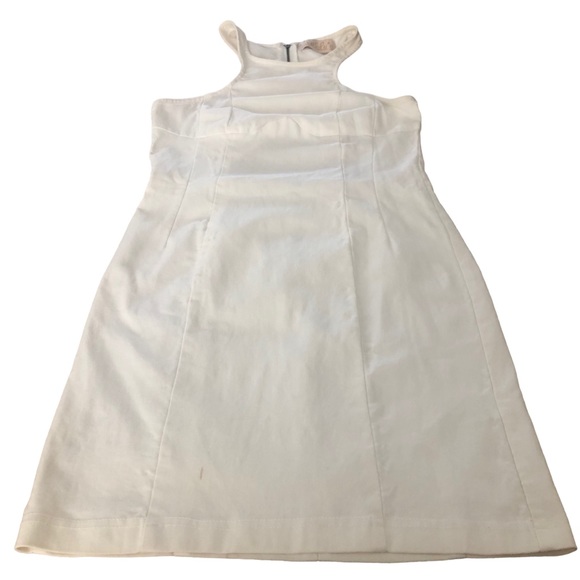 Lulu’s Bodycon Cream Mini Dress with cut out back SZ S - Picture 3 of 13